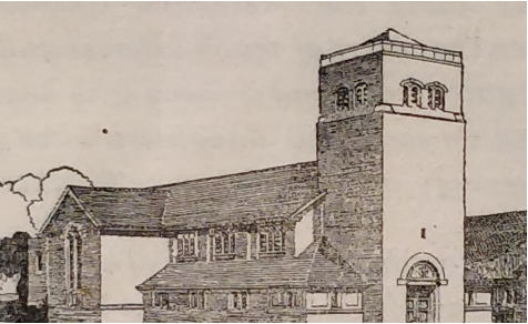 External view of our Church drawing